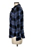 Rails 100% Rayon Plaid Blue Long Sleeve Button-Down Shirt Size M - photo 5