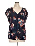 Torrid 100% Rayon Blue Short Sleeve Blouse Size Lg Plus (0) - photo 1