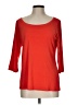 Eileen Fisher 100% Silk Red 3/4 Sleeve Top Size L - photo 1