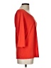 Eileen Fisher 100% Silk Red 3/4 Sleeve Top Size L - photo 4