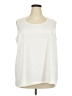 Catherines Ivory Sleeveless T-Shirt Size 2X - photo 1