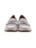 J.Crew 100% Leather Gray White Flats Size 6 1/2 - photo 2