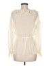 Reformation Ivory Long Sleeve Blouse Size 6 - photo 2