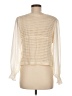 Saphire 100% Acrylic Ivory Long Sleeve Blouse Size M - photo 2