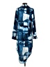 Thread Story 100% Polyester Blue Kimono Size S - photo 2