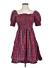 Draper James 100% Cotton Plaid Red Casual Dress Size S - photo 1