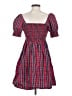 Draper James 100% Cotton Plaid Red Casual Dress Size S - photo 2