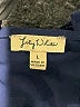 Lily White 100% Polyester Blue Short Sleeve Blouse Size L - photo 7