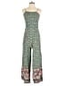 FARM Rio 100% Viscose Print Green Jumpsuit Size XS - photo 1