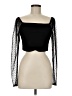 Boohoo Black Long Sleeve Top Size 6 - photo 1