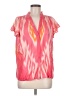 Figue 100% Rayon Pink Short Sleeve Blouse Size M - photo 1