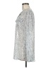 W by Worth White Silver Long Sleeve Blouse Size M - photo 5