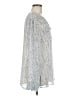 W by Worth White Silver Long Sleeve Blouse Size M - photo 4