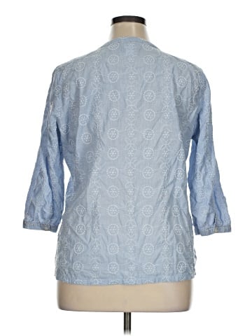 Basic Editions 3/4 Sleeve Blouse (view 2)
