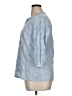 Basic Editions 100% Cotton Blue 3/4 Sleeve Blouse Size XL - photo 5