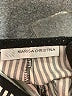 Marisa Christina Stripes Silver Casual Pants Size 10 - photo 4