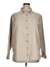 Breckenridge 100% Polyester Tan Ivory Long Sleeve Blouse Size XL - photo 1