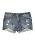 Seven7 100% Cotton Blue Denim Shorts Size 12 - photo 1