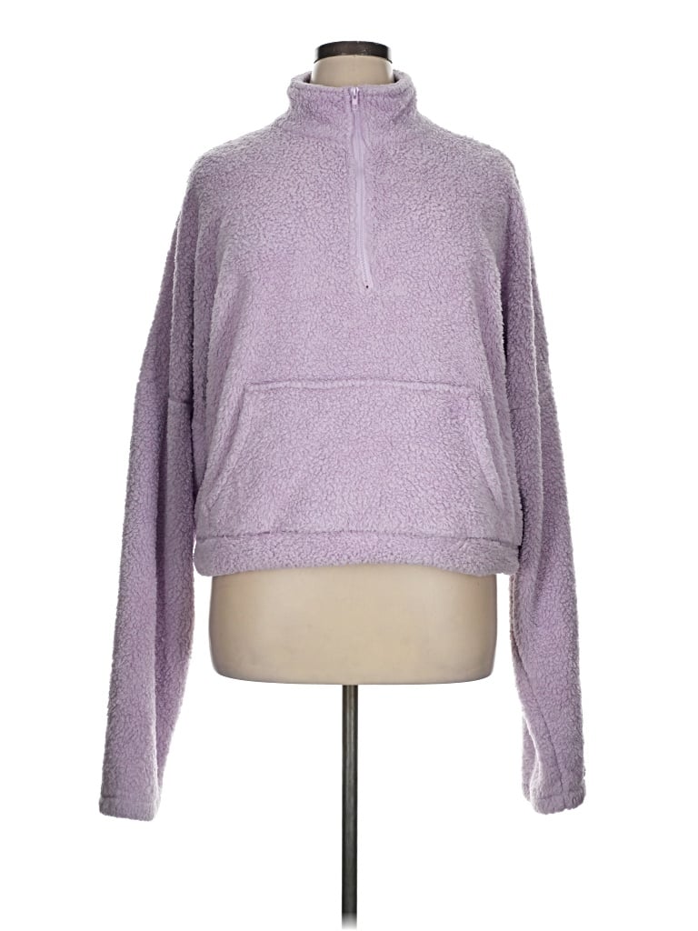 Pre-owned Unbranded Fleece Jacket In Purple