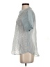 Vince Camuto Silver Short Sleeve Blouse Size XS - photo 5