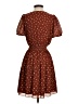 Madewell 100% Polyester Polka Dots Brown Casual Dress Size XS - photo 2