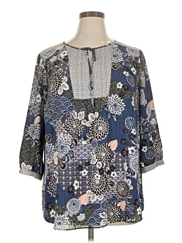 Not Your Daughter's Jeans 3/4 Sleeve Blouse (view 1)