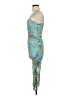 Wild Fable Graphic Teal Cocktail Dress Size M - photo 5