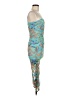 Wild Fable Graphic Teal Cocktail Dress Size M - photo 4