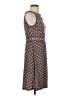 Max Studio Print Brown Casual Dress Size S - photo 4
