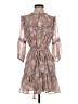 Olivaceous 100% Polyester Paisley Brown Casual Dress Size S - photo 1