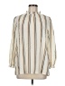 Assorted Brands 100% Polyester Stripes Ivory 3/4 Sleeve Blouse Size M - photo 1