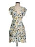 Zara Basic Print Yellow Cocktail Dress Size S - photo 1