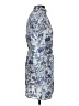 Aqua 100% Polyester Print Blue Cocktail Dress Size S - photo 4