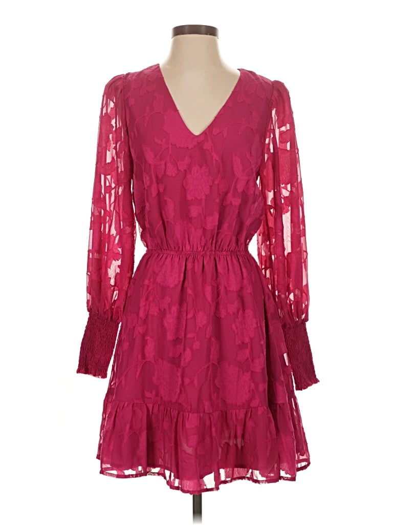 Pre-owned Evereve Cocktail Dress In Burgundy