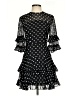 Keepsake 100% Recycled Polyester Polka Dots Black Cocktail Dress Size S - photo 1