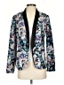 LC Lauren Conrad 100% Polyester Floral Blue Blazer Size 4 - photo 1