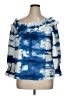 Alberto Makali Blue 3/4 Sleeve Blouse Size XL - photo 1