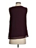 Ann Taylor 100% Polyester Burgundy Sleeveless Blouse Size 4 - photo 2