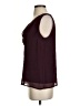 Ann Taylor 100% Polyester Burgundy Sleeveless Blouse Size 4 - photo 5