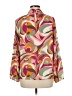 Pleione 100% Polyester Print Pink Long Sleeve Blouse Size M - photo 2