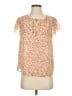 J by Joie 100% Polyester Orange Short Sleeve Blouse Size S - photo 1