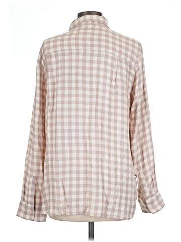 Cosmic Blue Love Long Sleeve Button-Down Shirt (view 2)