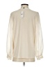 Ann Taylor 100% Polyester Ivory Long Sleeve Blouse Size S - photo 2