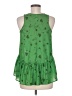 Xhilaration 100% Polyester Green Sleeveless Blouse Size M - photo 2