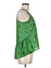 Xhilaration 100% Polyester Green Sleeveless Blouse Size M - photo 4