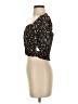 Altar'd State 100% Polyester Floral Black Short Sleeve Blouse Size XXS - photo 5