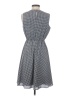 Elle 100% Polyester Checkered-gingham Gray Casual Dress Size S - photo 2
