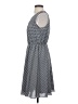 Elle 100% Polyester Checkered-gingham Gray Casual Dress Size S - photo 5