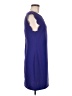 Everly 100% Polyester Solid Blue Casual Dress Size M - photo 4