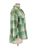 Liam & Co. 100% Polyester Plaid Green Jacket Size L - photo 4